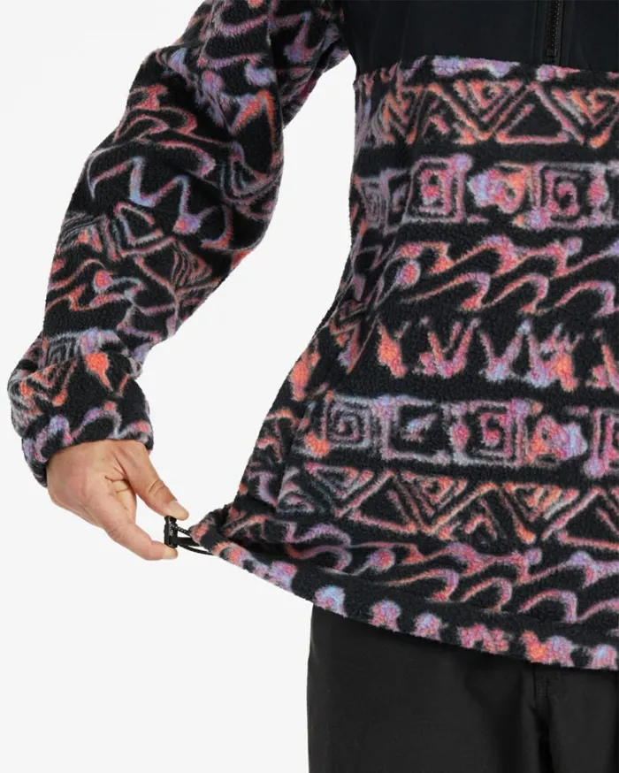 Boundary ReIssue MockNeck Sweatshirt Black Men Billabong Hoodies and Fleece