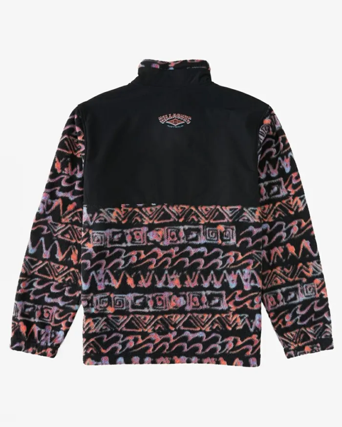 Boundary ReIssue MockNeck Sweatshirt Black Men Billabong Hoodies and Fleece
