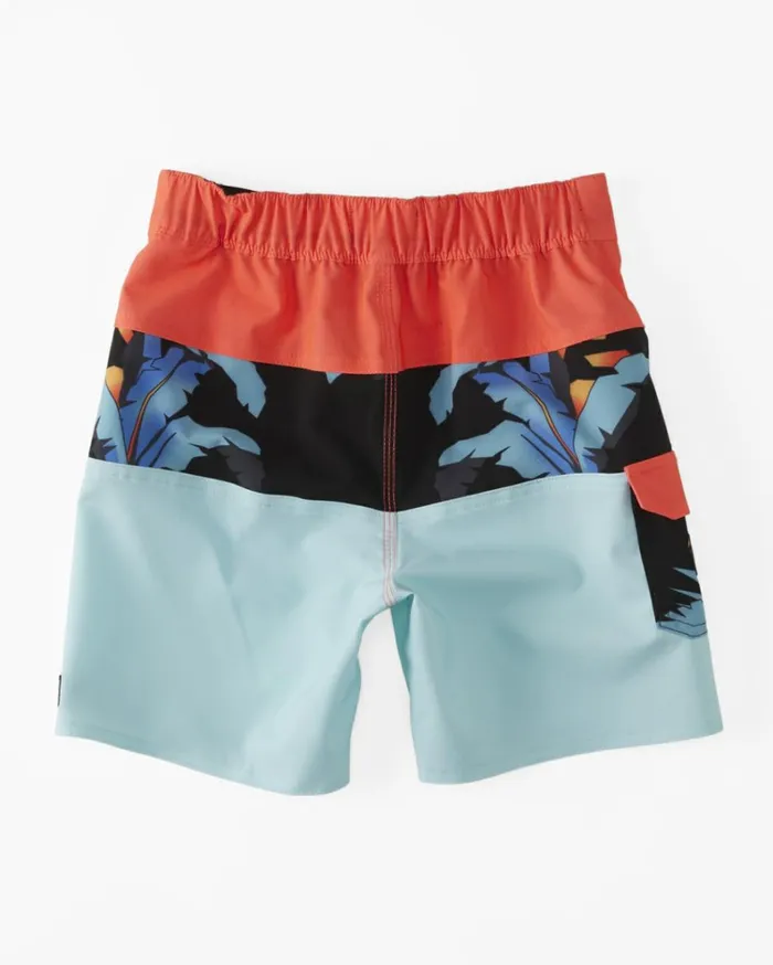 Boy039s 27 Tribong Pro Boardshorts 13034 Costal Blue MenKids Billabong Side Pockets