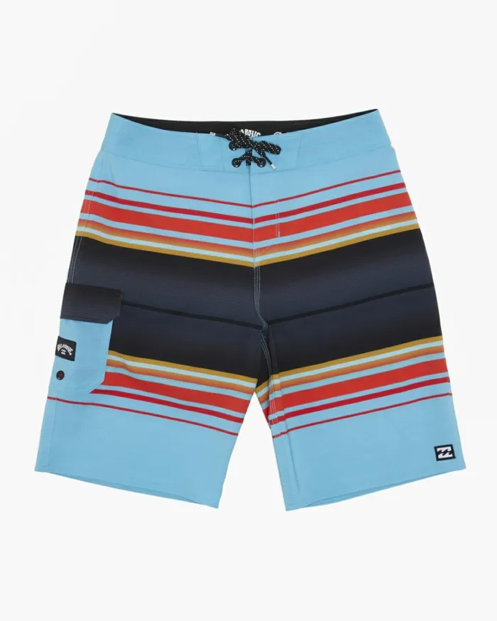 Boy039s All Day Stripe Pro Performance 16034 Boardshorts Coastal MenKids Billabong Side Pockets