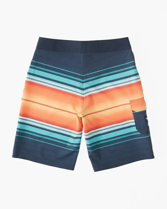Boy039s All Day Stripe Pro Performance 16034 Boardshorts Navy MenKids Billabong Side Pockets