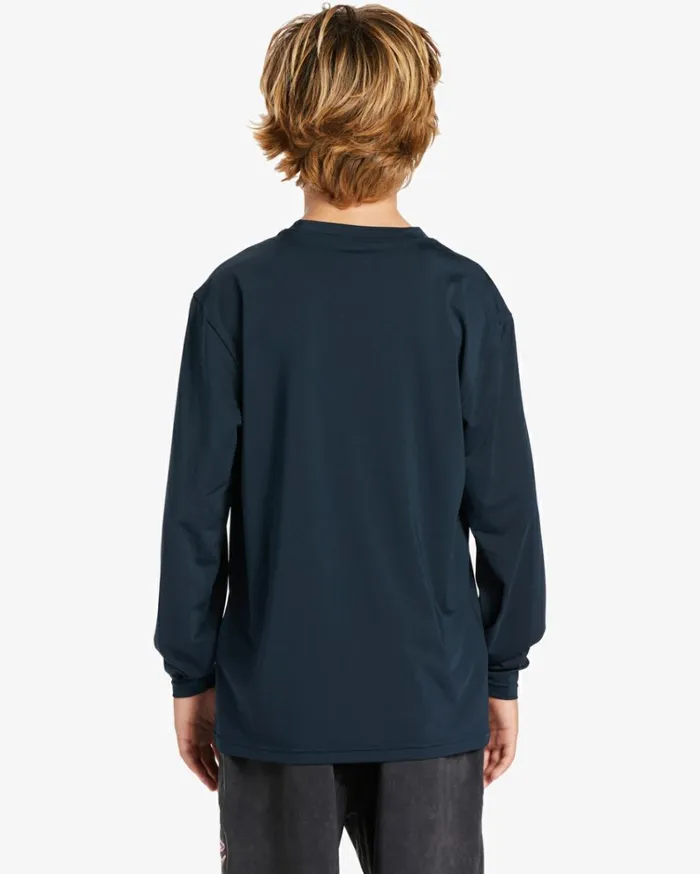 Boy039s Snaking Arches Long Sleeve UPF 50 Surf TShirt Navy Kids Billabong Boys039 Shorts