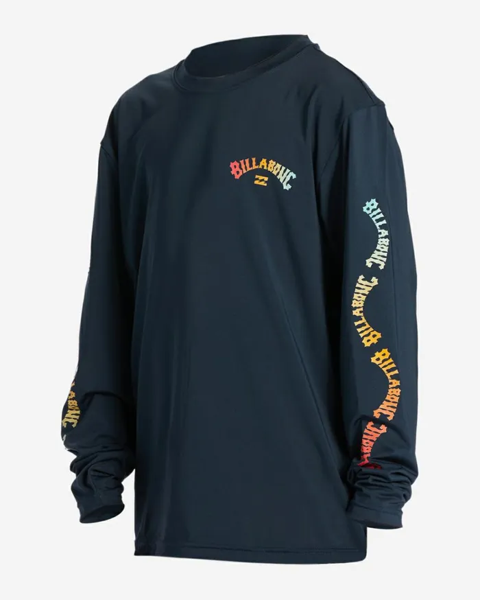 Boy039s Snaking Arches Long Sleeve UPF 50 Surf TShirt Navy Kids Billabong Boys039 Shorts