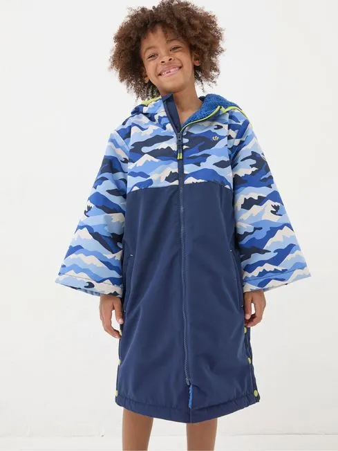 Boys Fatface Coats and Jackets Blue Waterproof Changing Robe