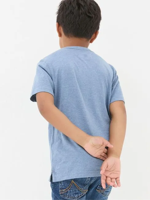 Boys Fatface TShirts and Polos Blue Bike Stripe TShirt