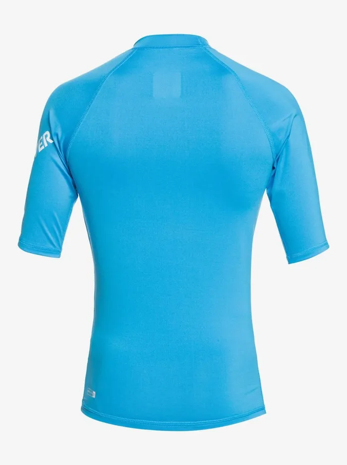 Boys Quiksilver Rashguards Boy039s 816 All Time Short Sleeve UPF 50 Rashguard Blithe Boys Quiksilver Rashguards Boy039s 816 All Time Short Sleeve UPF 50 Rashguard Blithe