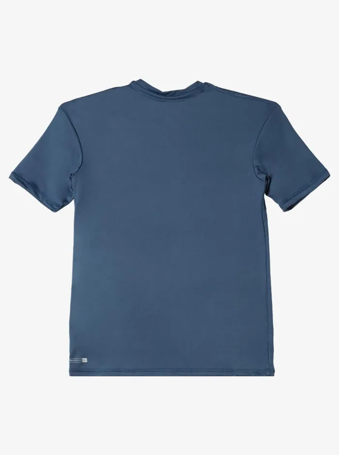 Boys Quiksilver Rashguards Boy039s 816 Solid Streak Short Sleeve UPF 50 Surf TShirt Bering Sea Boys Quiksilver Rashguards Boy039s 816 Solid Streak Short Sleeve UPF 50 Surf TShirt Bering Sea