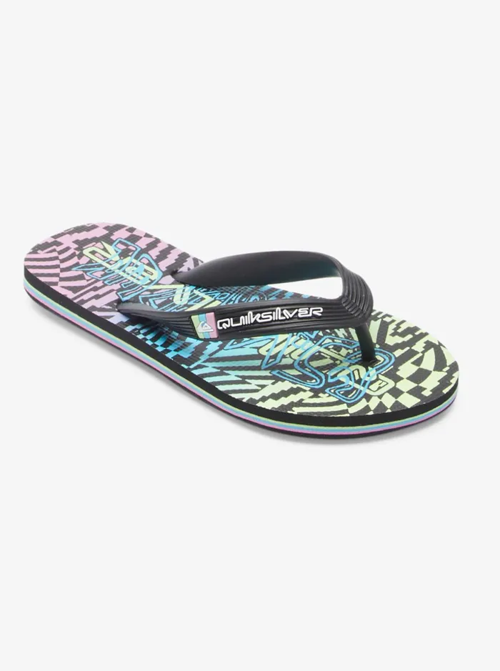Boys Quiksilver Sandals Boy039s 816 Molokai FlipFlops Blackpinkblue
