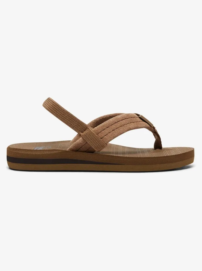 Boys Quiksilver Sandals Toddler039s Carver Suede Leather Sandals Tan 8211 Solid Boys Quiksilver Sandals Toddler039s Carver Suede Leather Sandals Tan 8211 Solid