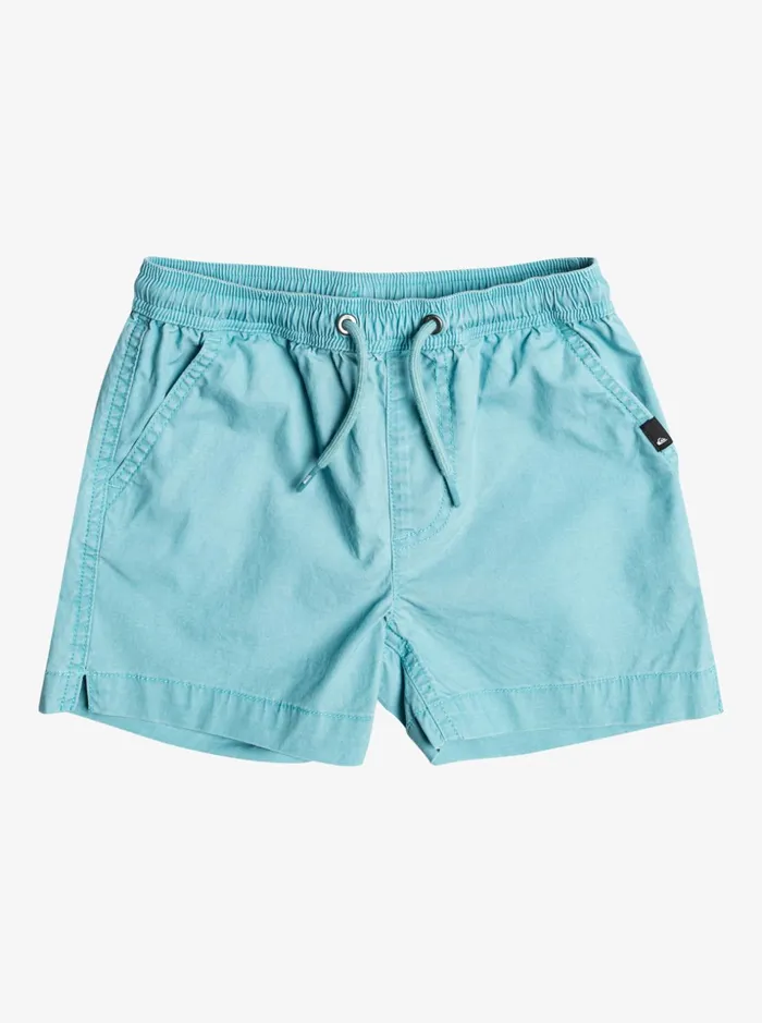 Boys Quiksilver Shorts Boy039s 27 Taxer Elastic Waist Shorts Cameo Blue