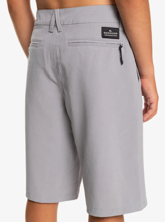 Boys Quiksilver Shorts Boy039s 816 Union Amphibian 19034 Hybrid Shorts Sleet Boys Quiksilver Shorts Boy039s 816 Union Amphibian 19034 Hybrid Shorts Sleet