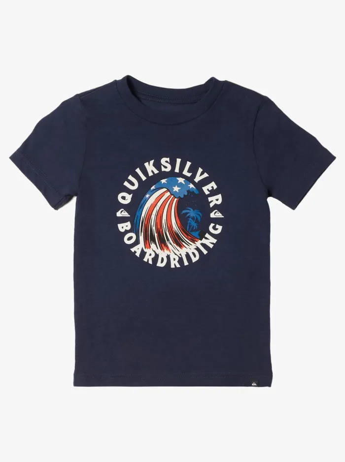 Boys Quiksilver Tees Boy039s 27 Home Of The Wave TShirt Navy Blazer