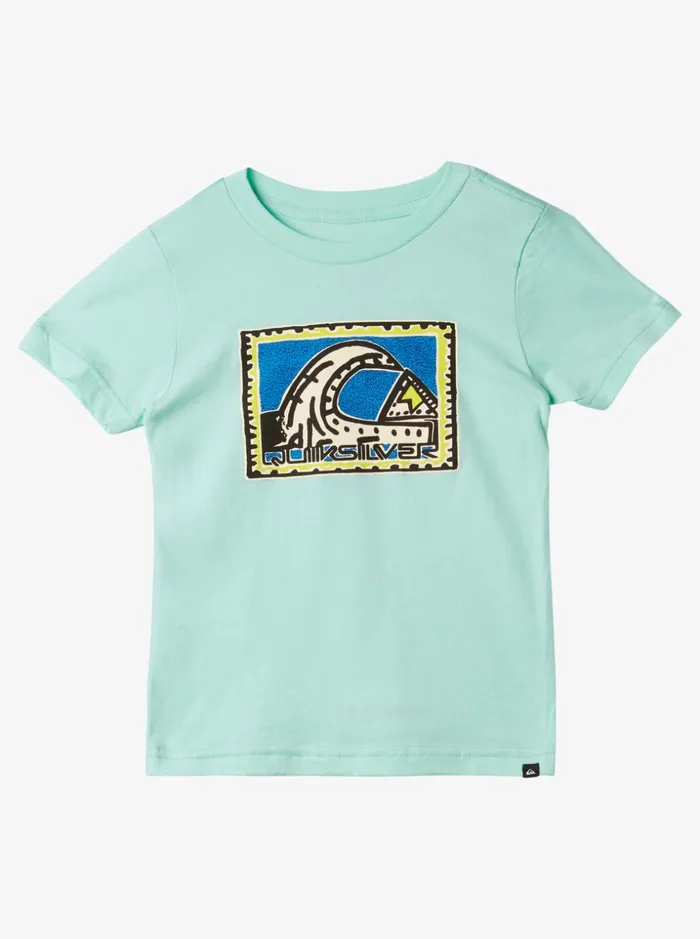 Boys Quiksilver Tees Boy039s 27 Rad Heritage Tshirt Beach Glass