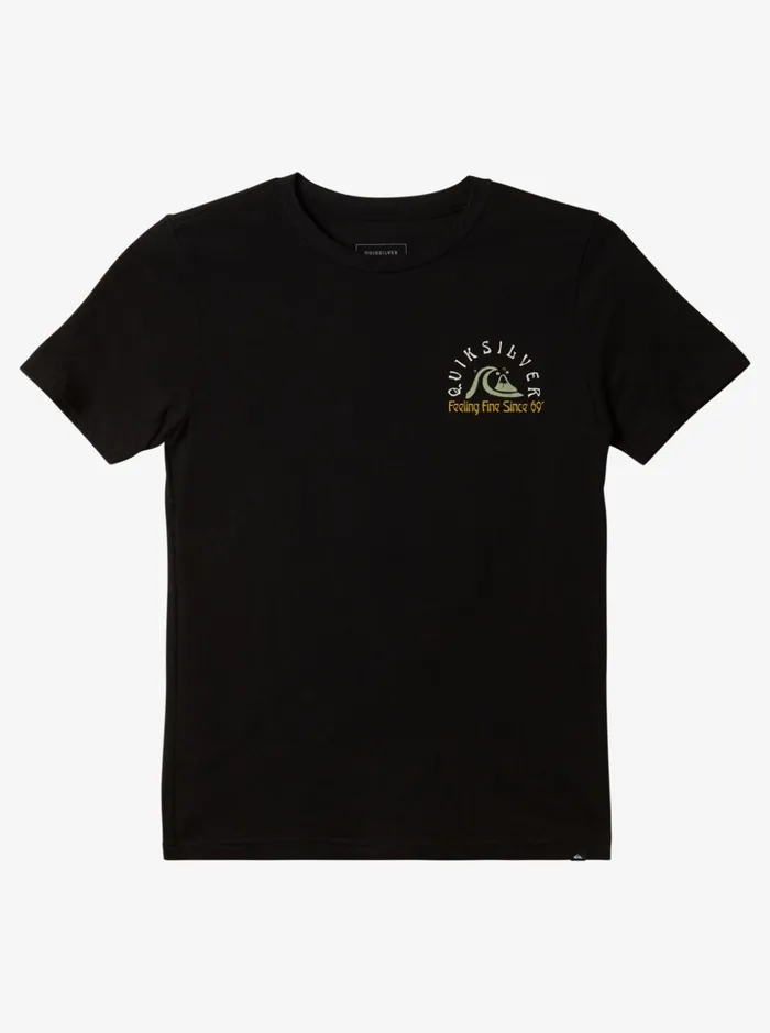 Boys Quiksilver Tees Boy039s 816 The Original Barrel Tshirt Black