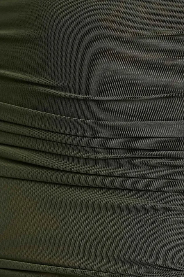 By Dyln 8211 Flynn Mini Skirt In Dark Green Women Showpo Skirts
