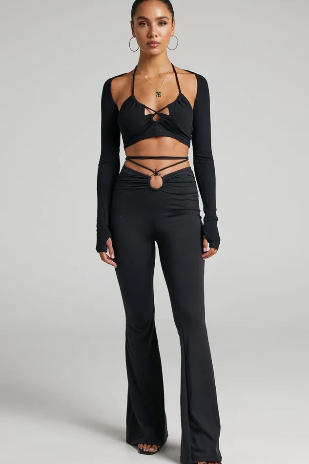 By Dyln 8211 Mid Rise Genesis Pants In Black Women Showpo Pants