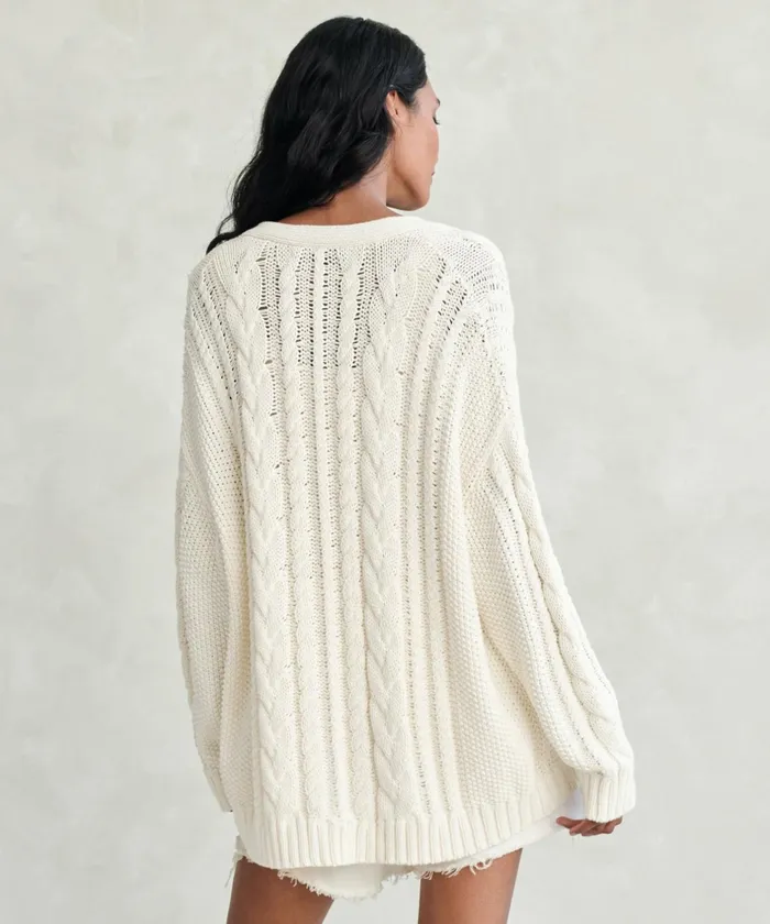 Cardigans Women Jenni Kayne Cable Cardigan Ivory