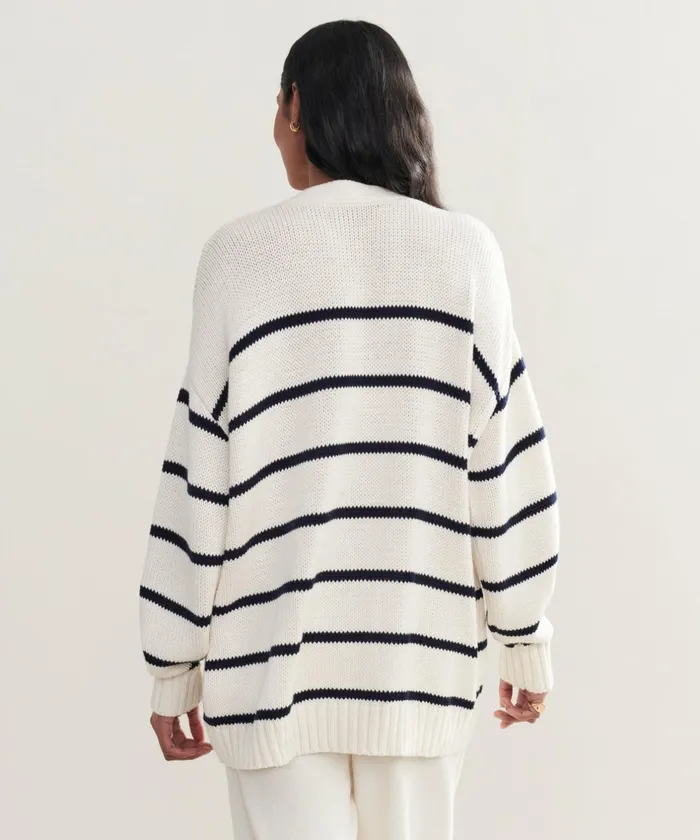 Cardigans Women Jenni Kayne Chloe Cardigan Ivorynavy Stripe