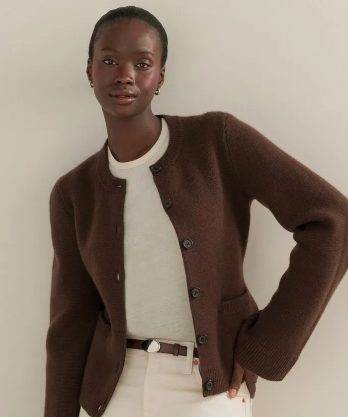 Cardigans Women Jenni Kayne Cooper Cardigan Chocolate Chocolate