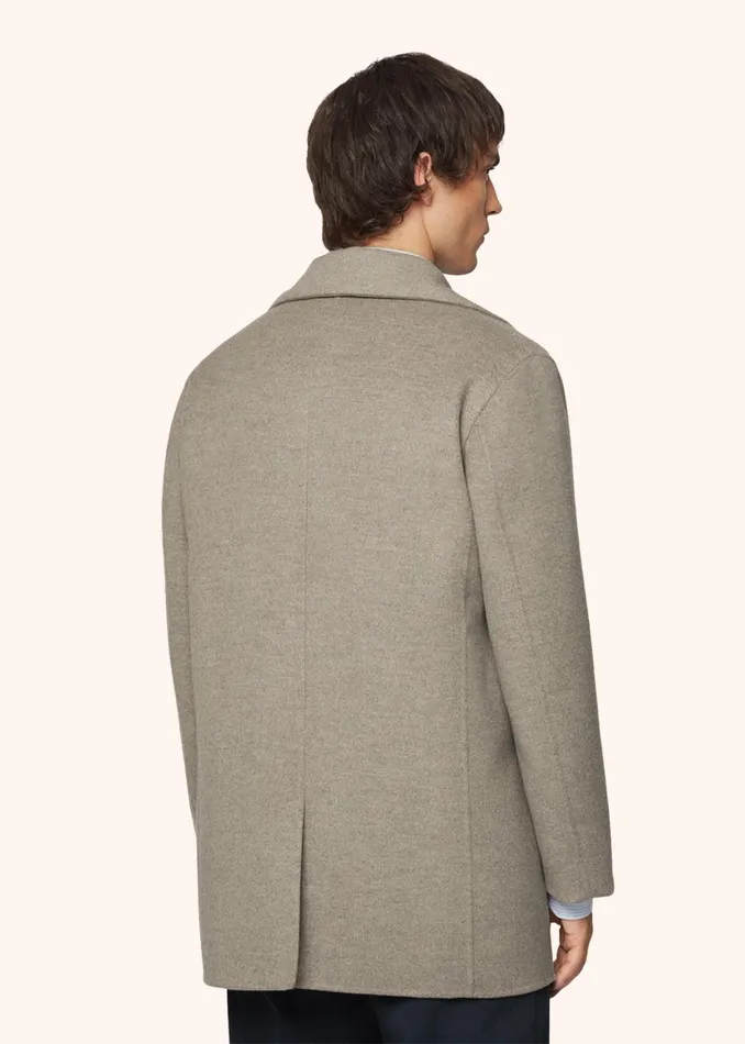 CASHMERE BLEND PEA COAT Men Kiton Outerwear CASHMERE BLEND PEA COAT Men Kiton Outerwear