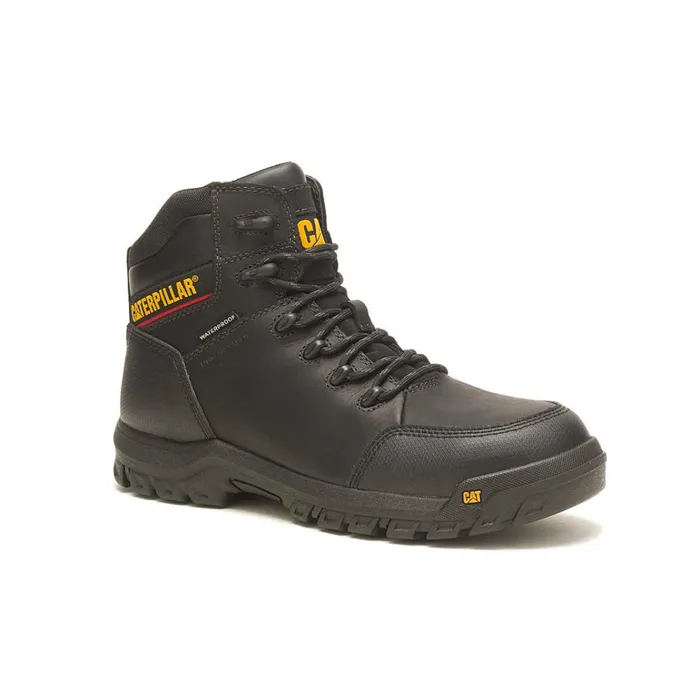 Cat Footwear Composite Toe Men039s Resorption Waterproof Composite Toe Work Boot Black 8211 Men