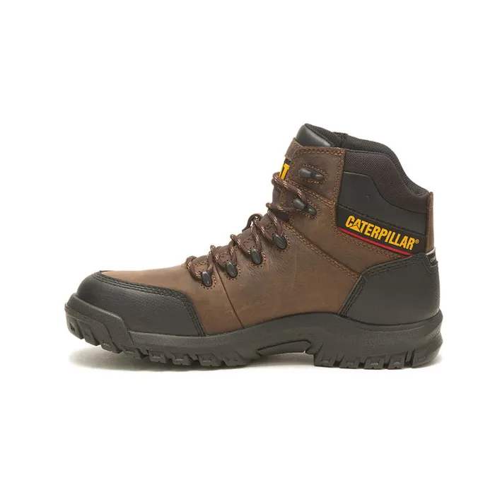 Cat Footwear Composite Toe Men039s Resorption Waterproof Composite Toe Work Boot Seal Brown 8211 Men
