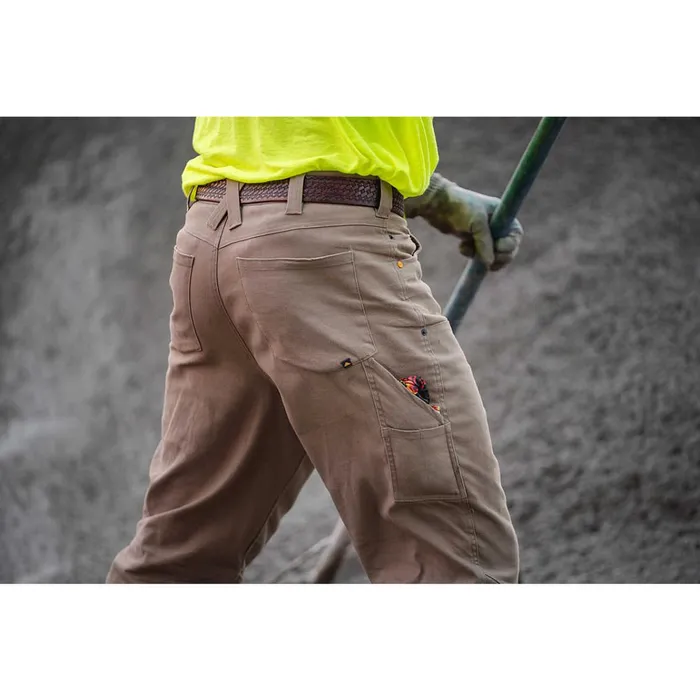 Cat Footwear Pants Men039s Double Front Stretch Canvas Straight Fit Utility Pant Khaki 8211 Men
