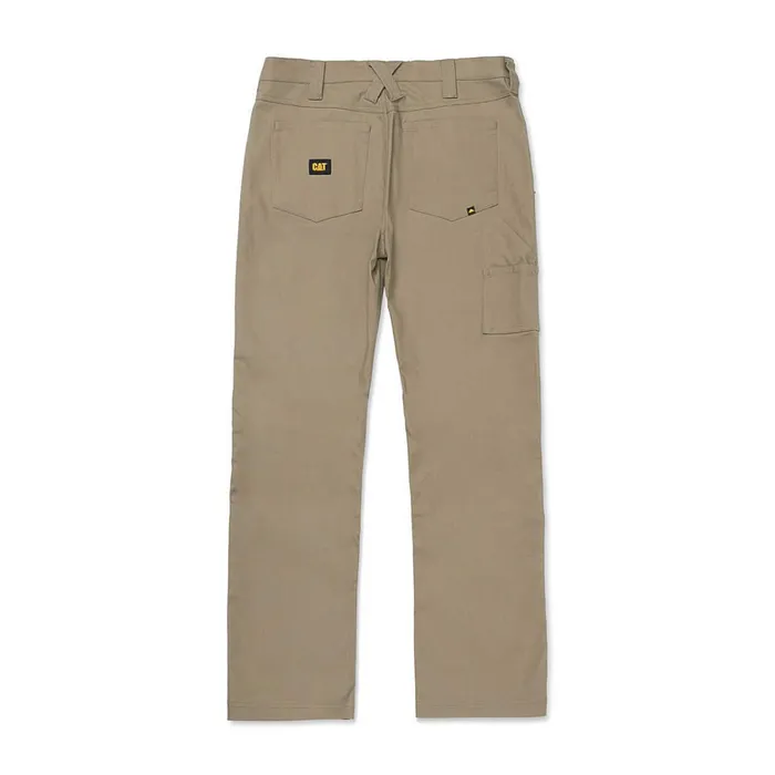 Cat Footwear Pants Men039s Double Front Stretch Canvas Straight Fit Utility Pant Khaki 8211 Men