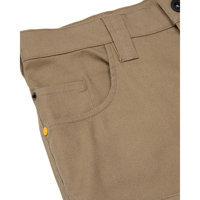 Cat Footwear Pants Men039s Double Front Stretch Canvas Straight Fit Utility Pant Khaki 8211 Men