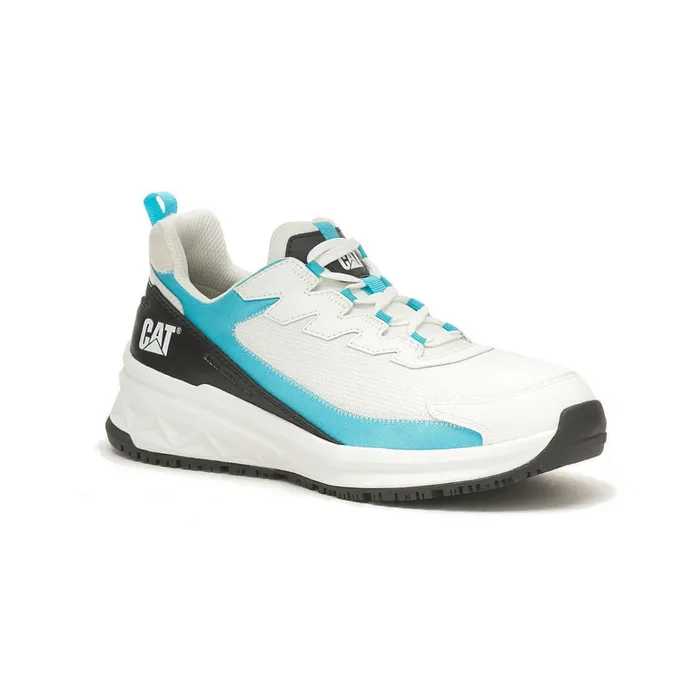 Cat Footwear Shoes Women039s Streamline Runner Carbon Composite Toe Work Shoe Bright Whiteblue 8211 Women