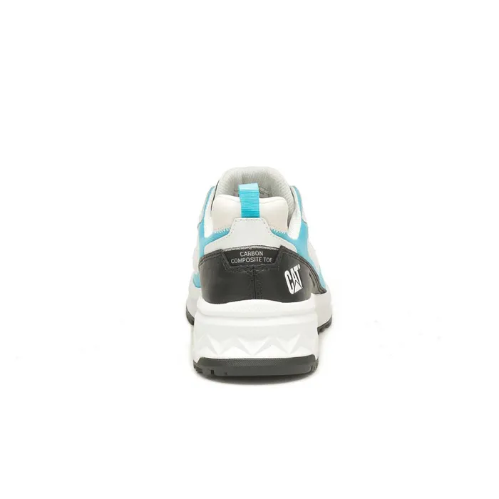 Cat Footwear Shoes Women039s Streamline Runner Carbon Composite Toe Work Shoe Bright Whiteblue 8211 Women