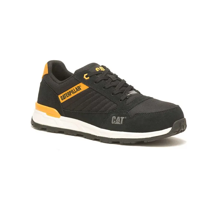 Cat Footwear Slip Resistant Men039s Venward Composite Toe Work Shoe Blackcat Yellow 8211 Men