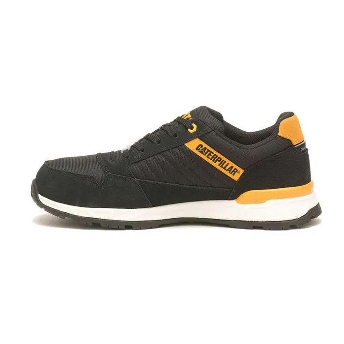 Cat Footwear Slip Resistant Men039s Venward Composite Toe Work Shoe Blackcat Yellow 8211 Men
