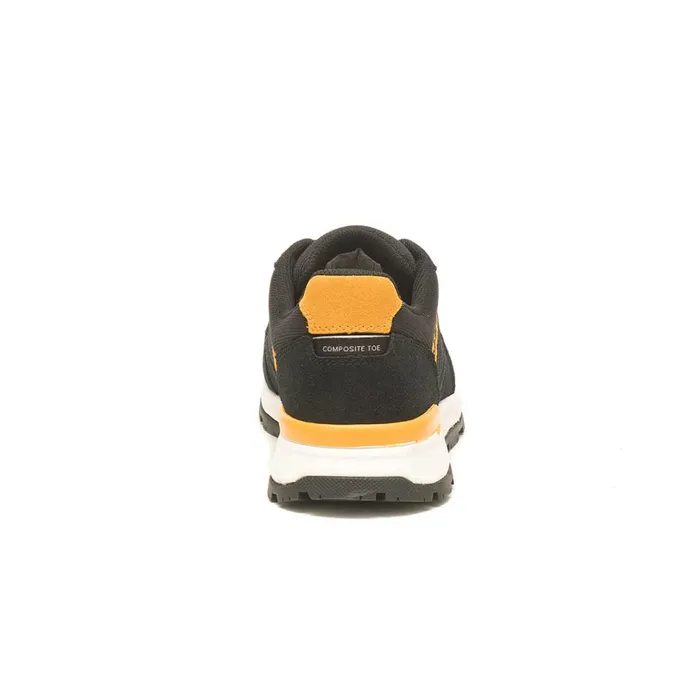 Cat Footwear Slip Resistant Men039s Venward Composite Toe Work Shoe Blackcat Yellow 8211 Men