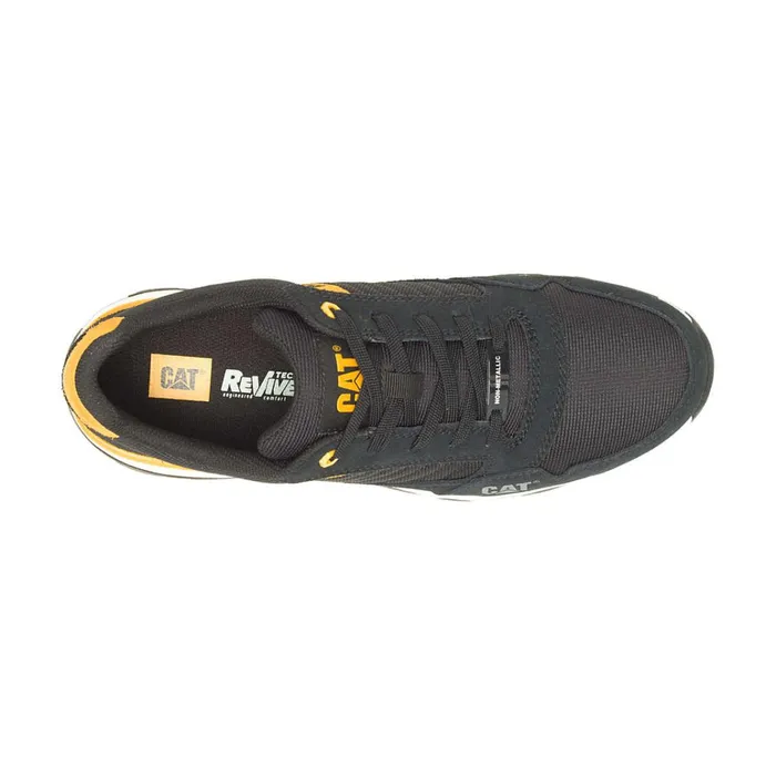 Cat Footwear Slip Resistant Men039s Venward Composite Toe Work Shoe Blackcat Yellow 8211 Men