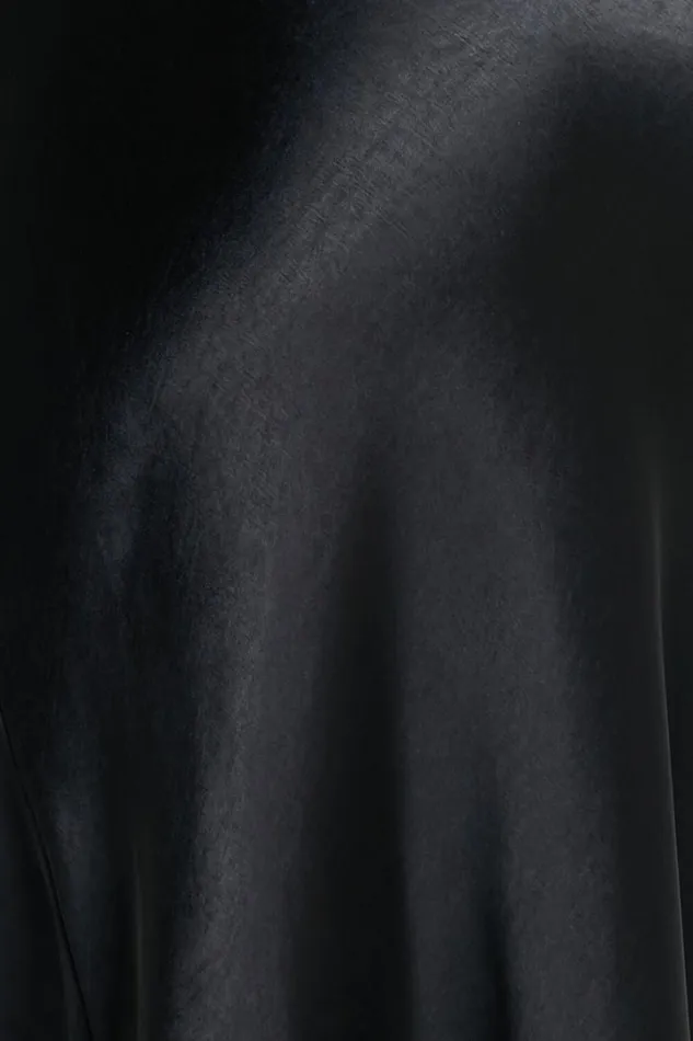 Charlita Maxi Dress 8211 Strapless Cowl Back Satin Dress In Black Women Showpo Dresses