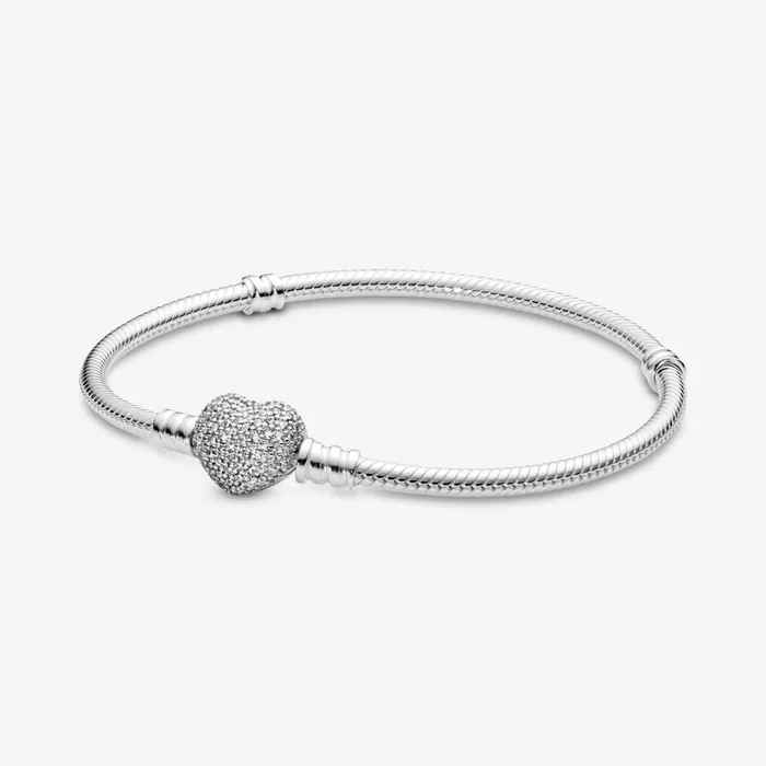 Charm Bracelets Women Pandora Online Moments Sparkling Heart Pav Clasp Snake Chain Bracelet Sterling Silver Charm Bracelets Women Pandora Online Moments Sparkling Heart Pav Clasp Snake Chain Bracelet Sterling Silver