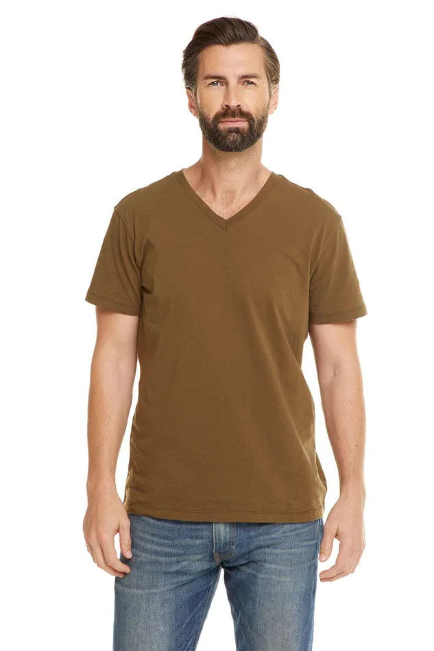 Chaser Brand COTTON SS V NECK Mens Tops