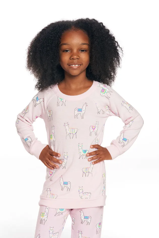 Chaser Brand Llama Party Girls Tops