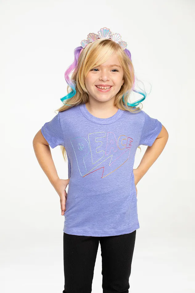Chaser Brand Tops Girls Peace