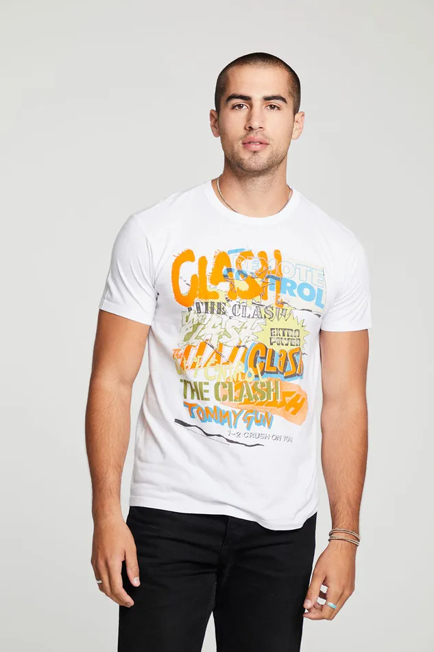 Chaser Brand Tops Mens The Clash Singles Collage
