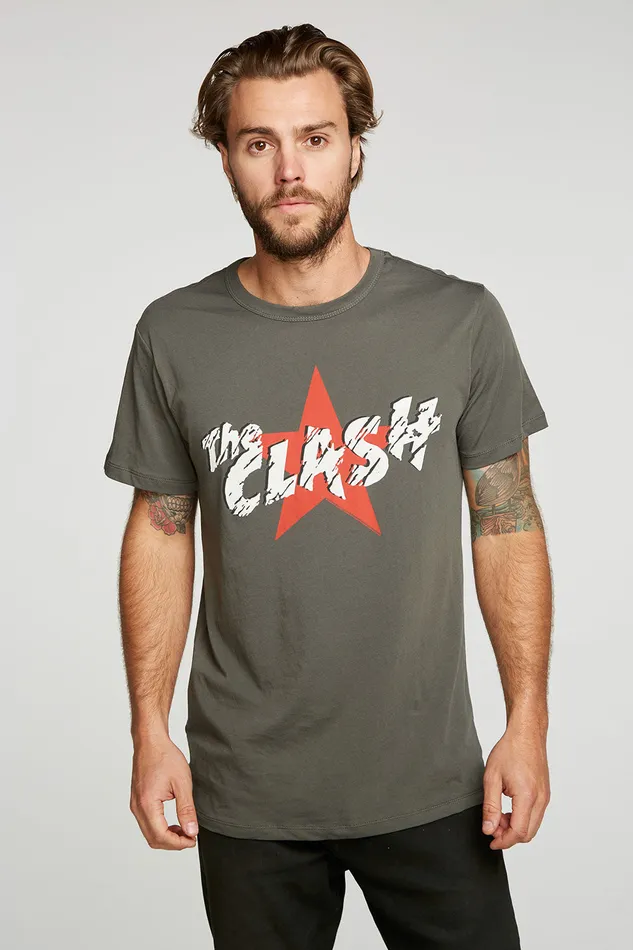 Chaser Brand Tops Mens The Clash Star Logo