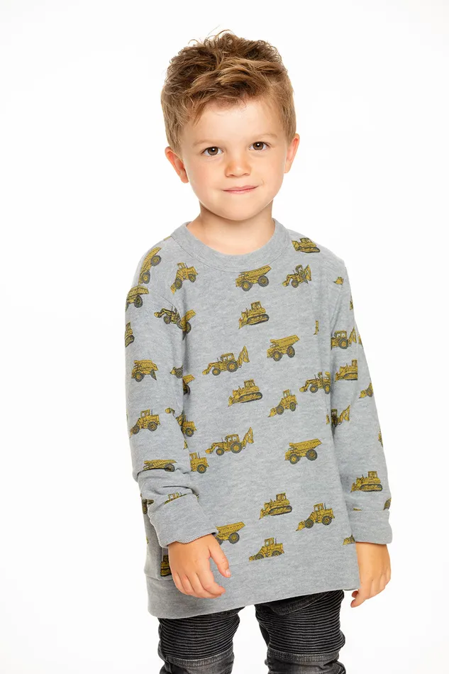 Chaser Brand Tractor TossPullover Sweater Boys Tops