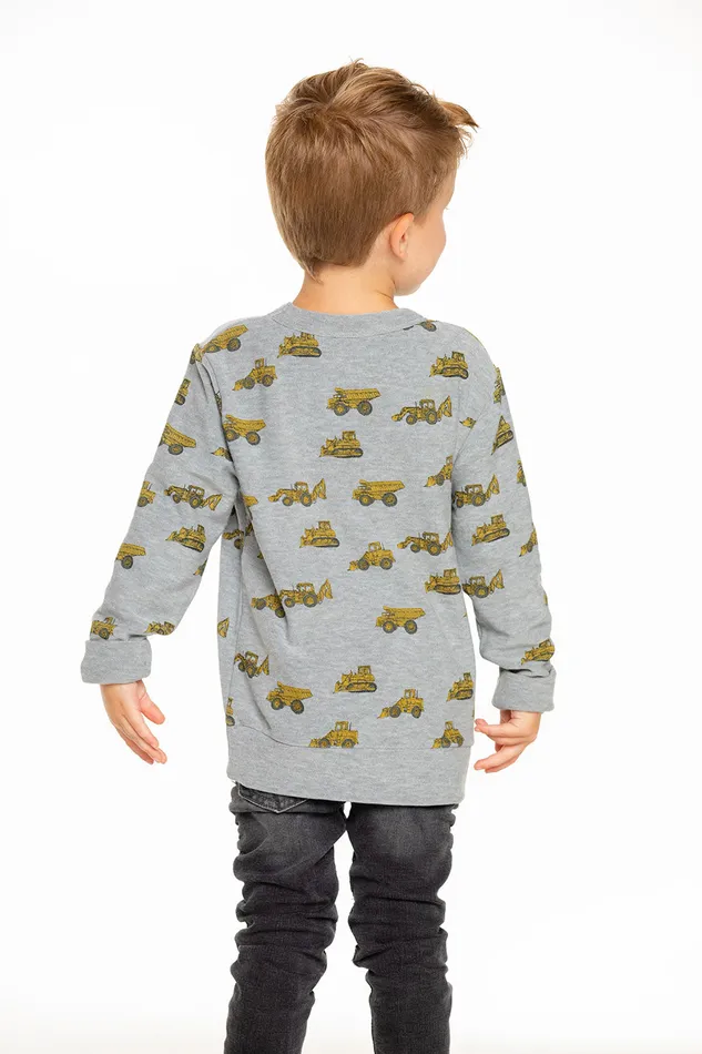Chaser Brand Tractor TossPullover Sweater Boys Tops