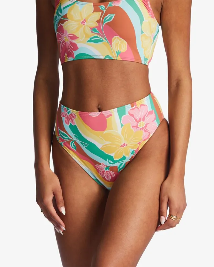 Chasin Sunbeams Rise Bikini Bottoms Multi Women Billabong Bikinis