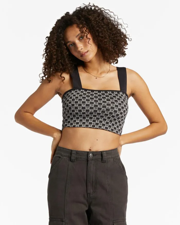 Check Me Out Top Black Pebble Women Billabong Tops