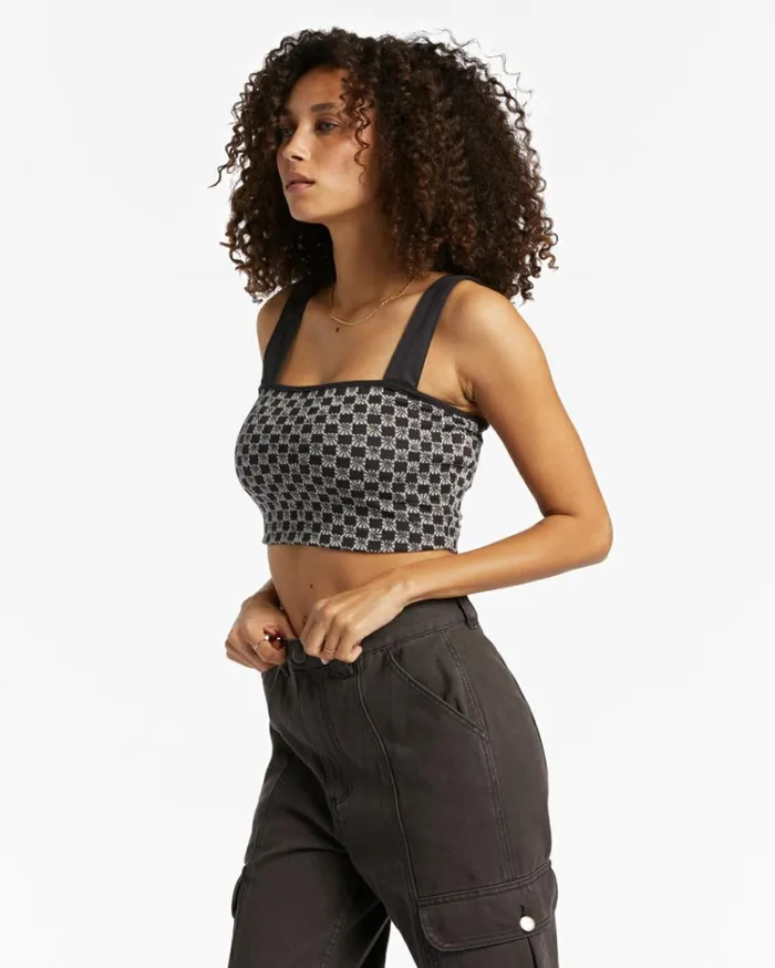 Check Me Out Top Black Pebble Women Billabong Tops