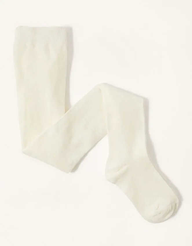 Children Baby Frosted Tights Ivory Monsoon Girls039 Tights and Socks
