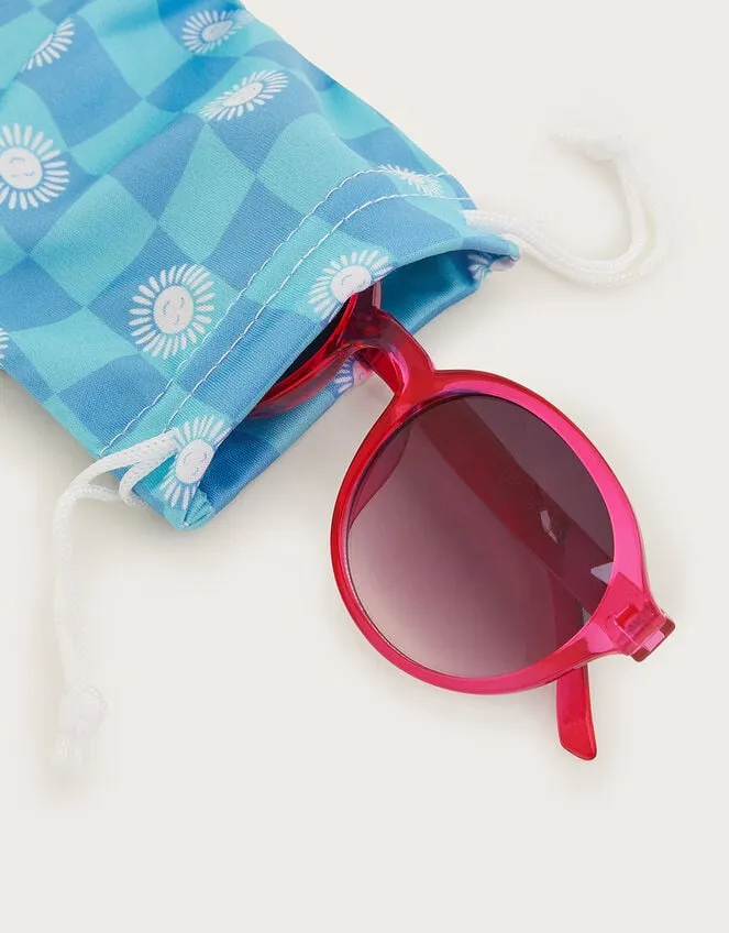 Children Colour Block Sunglasses With Case Monsoon Casualwear Collection