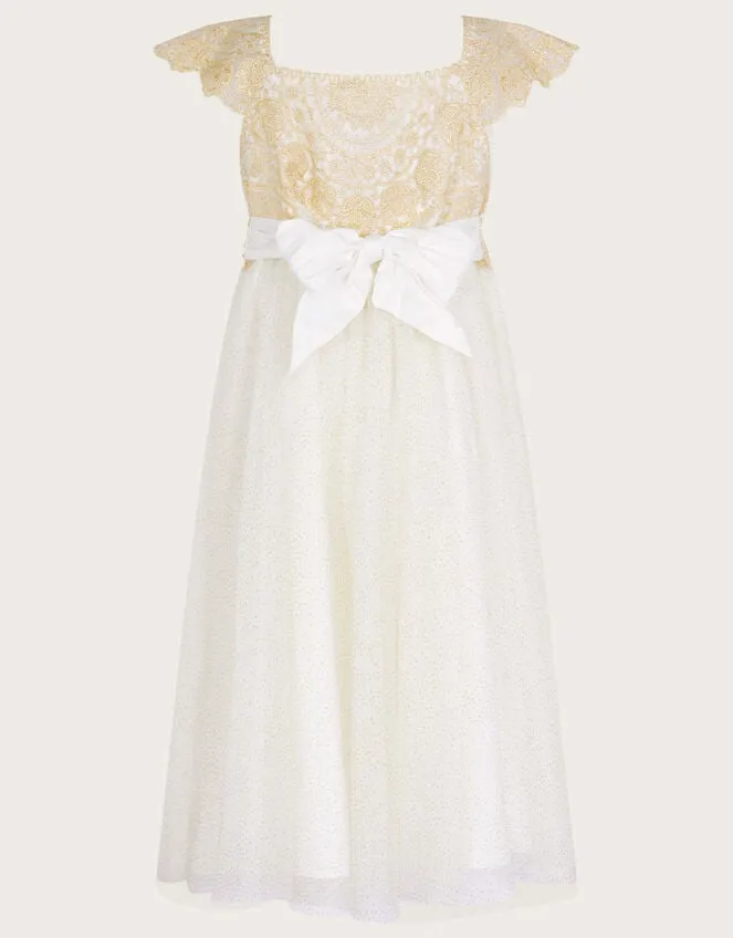 Children Estella Dress Gold Monsoon Dresses